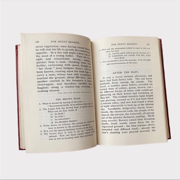 VINTAGE | Red Soft Cover J.A. For Silent Reading Book - Picture 6 of 8